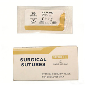 ไหมผ่าตัดชนิด Catgut สีน้ำตาลปลอดเชื้อ ปลายทู่ ขนาด 3/8 วงกลม ยาว 75 ซม. ทำจากโครมิกแคทกัต สำหรับการซ่อมแซมเนื้อเยื่อ - Product Image 6