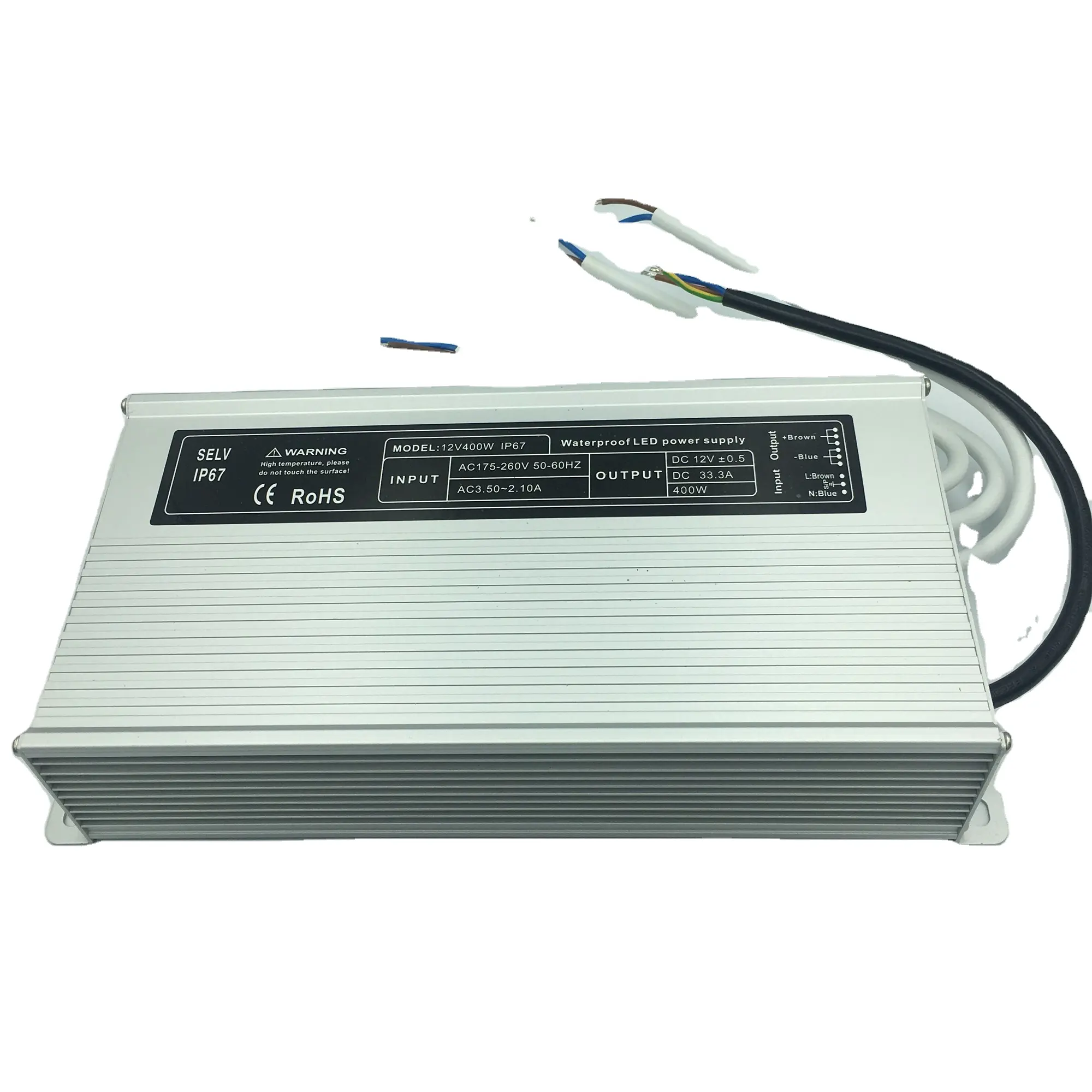 IP67 400W 360W Tahan Air LED Kolam Renang Transformator Cahaya AC Ke DC LED Driver 12V 24V Power Supply