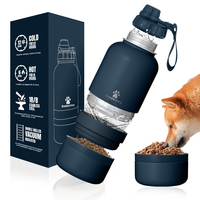 Produits les plus vendus, 3 en 1, nouveautés, bouteille d'eau portable pour chien, pour les voyages en plein air, la marche, les boissons et la nourriture