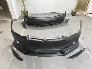 FOR Tesla <b>Models</b> PD-Style Carbon Fiber Body <b>Kit</b> with Bumper Side Skirt Diffuser Spoiler-New Condition - Product Image 2