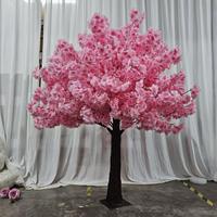 Pohon Sakura Merah Muda Berkualitas Tinggi Buatan dari Plastik Dekoratif untuk Penggunaan Dalam/Luar Ruangan 1-10m Ringan Tahan Lama Tahan UV