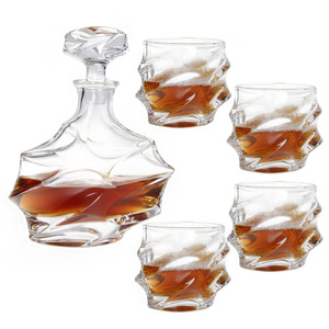 Classico design quadrato bottiglia di <span class=keywords><strong>whisky</strong></span> <span class=keywords><strong>whisky</strong></span> decanter diamante <span class=keywords><strong>whisky</strong></span> di vetro <span class=keywords><strong>set</strong></span> - Product Image 2