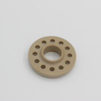 Disque à bride léger en PEEK usiné avec précision par CNC pour équipement semi-conducteur