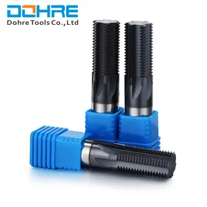 DOHRE 4 Flutes CNC Carbide End Mill Thread End Mill Cutter For Carving Wood