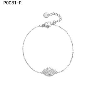 สร้อยข้อมือแฟชั่นประดับเซอร์โคเนีย P0081 สำหรับผู้หญิง เครื่องประดับคุณภาพสูง - Product Image 1