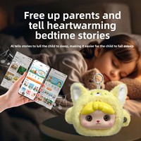 Nouveauté : Pendentif de fête en peluche animale parlante et musicale, en coton et velours, jouet éducatif précoce pour l'apprentissage et l'aide au sommeil apaisant