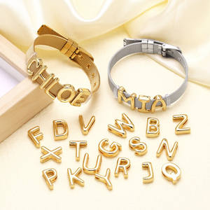 Stainless Steel <strong>Bracelet</strong> Adjustable <strong>Mesh</strong> Mother's Day Lettering <strong>Bracelet</strong> for Men - Product Image 1