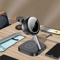 Nouveau Style 25W chargeur sans fil magnétique à refroidissement actif 3 en 1 chargeur QI2.2 haute vitesse pour IPhone/montre/écouteur