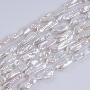 Zhuji Vente en gros de perles d'eau douce blanches Pipa de 7 à 9 mm, perles naturelles irrégulières, perles en vrac, offre spéciale pour les projets de bricolage semi-finis - Product Image 4