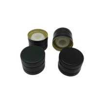Bouchon de bouteille d'huile d'olive 31.5*24mm avec verseur en plastique noir or vert couleur aluminium plastique bouchon de bouteille d'huile de noix de coco