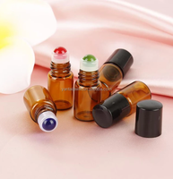 Rouleau de bouteille de verre de parfum à bille OEM 15ML emballage polyvalent diffuseur d'huile essentielle crème