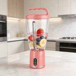 Mixeur-presseur sans fil rechargeable USB-C, sans BPA, 6 lames, 1000 ml, 150 W, batterie Li-ion, robuste, pour glace pilée et smoothies - Product Image 3