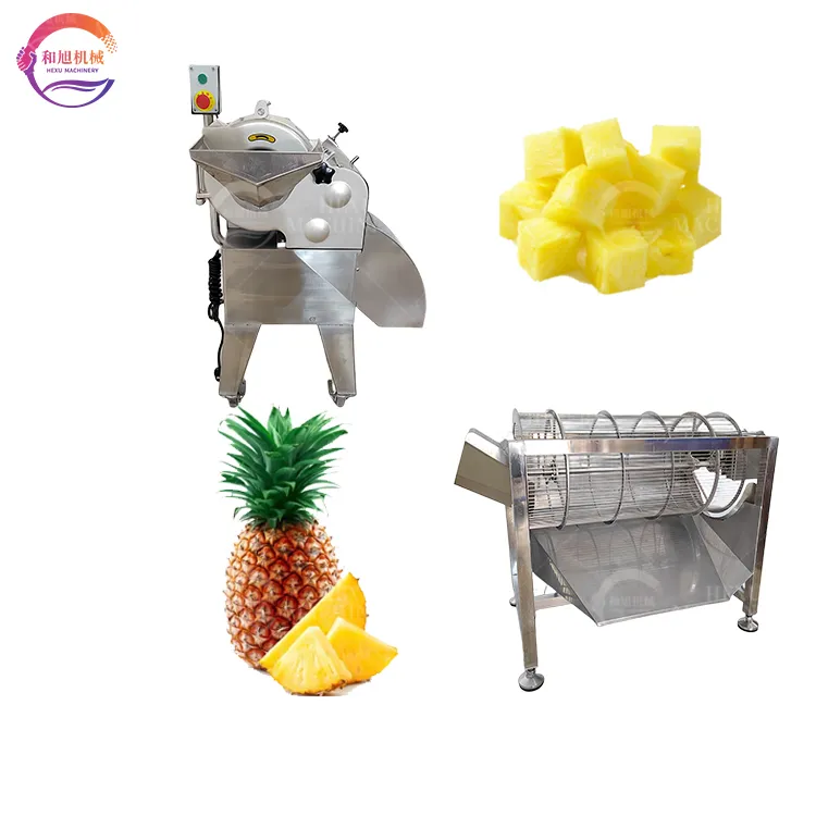 Machine de tri commerciale de coupe de fruits de légumes Bananes Citrouille Kiwi Noix de coco Dicer Ananas Machine de découpe en dés