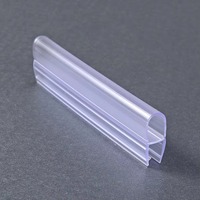 Bandes d'étanchéité transparentes les plus vendues, en PVC durable, pour verre de 3/8 pouce, utilisation moderne dans les salles de bain, installation facile