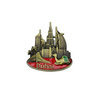 Imán de Resina Metálica 3D del <span class=keywords><strong>Burj</strong></span> <span class=keywords><strong>Al</strong></span> <span class=keywords><strong>Arab</strong></span> de Dubái, Souvenir de los Emiratos Árabes Unidos, Regalo de Viaje de Lujo, Venta <span class=keywords><strong>al</strong></span> por Mayor para Turistas - Product Image 2