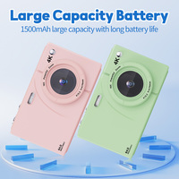 Cámara Digital 4K de 64MP con Pantalla IPS de 2.8 Pulgadas, Cámara de Video con Zoom 8X y Batería Recargable de 1500 mAh