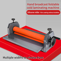 Machine de laminage manuelle ZEQUAN 650MM - Machine de laminage à froid pour film plastique - Machine de laminage pour rouleaux de photos
