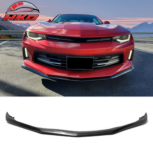 Fits for Chevrolet Camaro 2016-2018 OE Style Front Bumper Lip Unpainted Black - Product Image 1