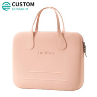 Bolso de Mano de Silicona Color Macaron Impermeable Personalizado Fuliya, Bolso de Computadora EVA para Mujer, Funda de Moda para Laptop, Bolsa de Almacenamiento para Tablet