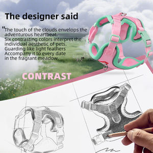 Grosir murah garis reflektif bersirkulasi <span class=keywords><strong>Harness</strong></span> kucing dan tali - Product Image 3