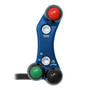 Interruptor de manillar derecho para BMW S 1000 RR 2015/2022 (orificios alineados) (azul) - Product Image 1