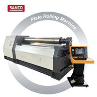 Machine de cintrage de tôles CNC à 3 rouleaux pour la formation de tôles d'acier de châssis de remorque et de tôles métalliques lourdes, qualité industrielle
