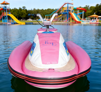 Jet ski gonflable cool avec moteur pour adultes et enfants, en PVC, jeu aquatique gonflable personnalisé pour usage commercial