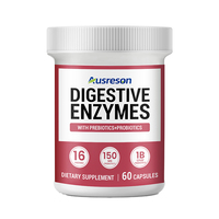 Capsules d'enzymes digestives SPL OEM, compléments alimentaires, soutien immunitaire, enzymes digestives super probiotiques de qualité alimentaire