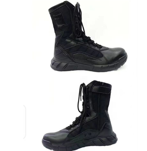 รองเท้าบูททะเลทรายน้ำหนักเบาสีดำ TSB0109 ขนาด 9.5 นิ้ว พื้นรองเท้า PU หนังวัวกลับ รองเท้าคอมแบท - Product Image 3