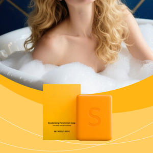 Savon de bain au kaki frais aux ingrédients doux qui nettoie le corps et la peau, parfumé, rafraîchissant et non gras, savon de soin quotidien. - Product Image 1