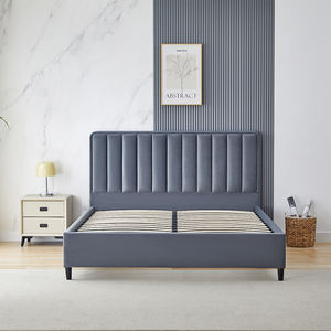 Ensemble de lit confortable de haute qualité, design moderne, lit plateforme rembourré - Product Image 4