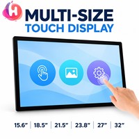 Nouvel écran tactile capacitif de 18,5 pouces, multi-touch 10 points, interface USB/DP, verre trempé, design autonome pour