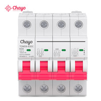 Disjoncteur miniature photovoltaïque Chayo DC 1P/2P/4P 1000V, interrupteur de protection contre les courts-circuits, courbe BCD, borne C, alimentation