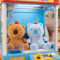 Peluches Ours Kawaii 8 pouces, Jouets en Peluche Animaux de Dessin Animé pour Enfants, Idéaux pour Machines à Pinces