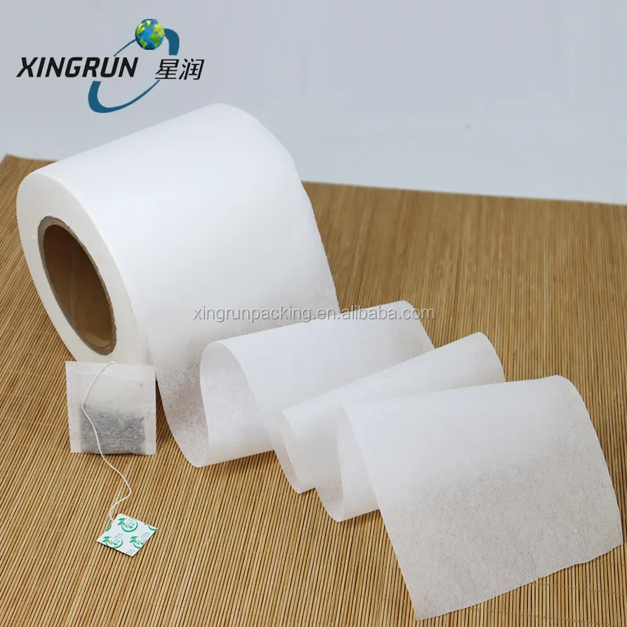 PLA unbleached Tea coffee bag filter paper roll plastic free manufactures, tea bag filter paper cloth in roll