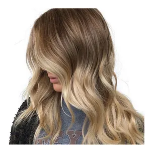 סיטונאי מוצר חדש 100% אדם רמי שיער balayage u טיפ בתולה מיושרת שיער