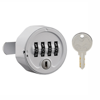 Candado de Combinación de Aleación de Zinc MK718 de Uso Único, 4 Dígitos, Resistente, con Código Temporal que se Elimina Automáticamente