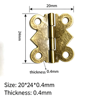 Bisagra Decorativa de Mariposa de 180 Grados, Mini Bisagra, Accesorios de Ferretería para Caja de Regalo, Caja de Madera Artesanal, Venta al por Mayor de Fábrica