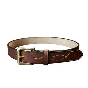 BS INTERNATIONAL NA234 Cuir de vachette 100% authentique, ardillon en acier, style vintage carré, 3,8 cm, léger, haute résistance, tressé - Product Image 5