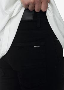 OEM Fábrica de pantalones <span class=keywords><strong>vaqueros</strong></span> personalizados Hombres Stretch Ripped Hombres Denim Ripped Roto Negro Jeans Hombres - Product Image 6