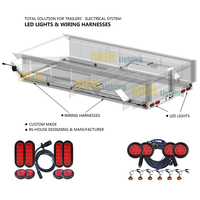Kit de câblage avec feux LED pour remorques et bennes de camions, faisceau de câblage pour remorque