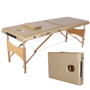 Cama de <span class=keywords><strong>Masaje</strong></span> de Madera Moderna <span class=keywords><strong>y</strong></span> Cómoda con Altura Ajustable, Cama de Belleza de 2 Secciones, Cama de Terapia Ligera, Plegable <span class=keywords><strong>y</strong></span> Portátil para <span class=keywords><strong>Spa</strong></span> - Product Image 4