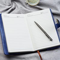 Carnet de notes A5 personnalisé et sécurisé avec reliure filée, magnétique, 240 pages, journal intime personnalisé avec couverture en cuir et stylo