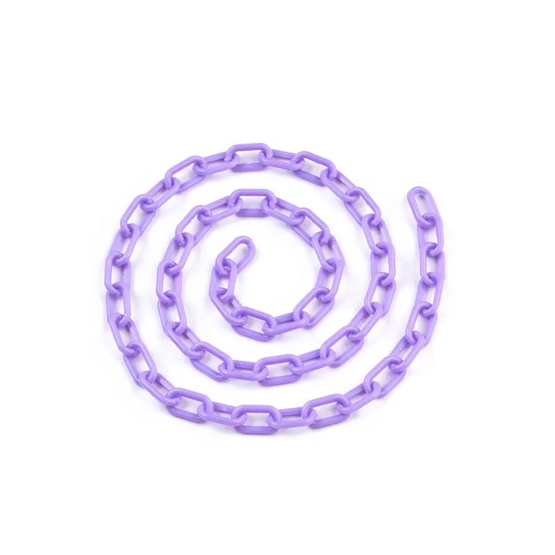 Sac à main couleur violet 3mm halloween enfants chaîne en plastique dames chaîne à maillons de décoration