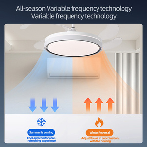 <span class=keywords><strong>Ventilador</strong></span> de <span class=keywords><strong>Techo</strong></span> LED Moderno Invisible con <span class=keywords><strong>Luz</strong></span> Ajustable de 42 Pulgadas, 4 Aspas, Motor <span class=keywords><strong>Silencioso</strong></span>, Control Remoto, para Interiores del Hogar - Product Image 2
