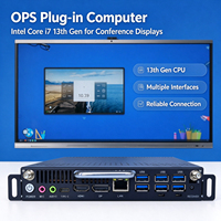 OPS I7 Generasi ke-13 untuk Panel Datar Interaktif RAM DDR4 Produsen PC OPS China Windows 10 8+256G