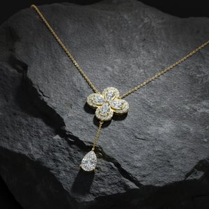 Pendentif de luxe en moissanite, breloque de créateur en argent sterling 925, bijou de mode étincelant pour femme, idéal pour les fêtes, style hip-hop, cadeau - Product Image 6
