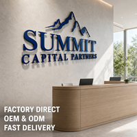 Letras 3D de Metal Dorado Personalizadas, Letreros con Logotipo para Exteriores Sin Iluminación, para Hoteles, Clubes, Tiendas, Entradas de Edificios