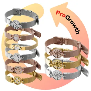 Moda Estilo Watch Band Bangle Personalizado Mulheres Shell Coração Pulseira Moda Jóias Pulseiras De Aço Inoxidável Para As Mulheres