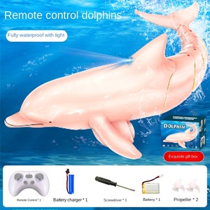 AiJH 2,4 GHz RC Fish Toy Piscina de agua Control remoto eléctrico Ballenas Tiburón Natación Rc Animal Juguetes Niños Regalo - Product Image 3